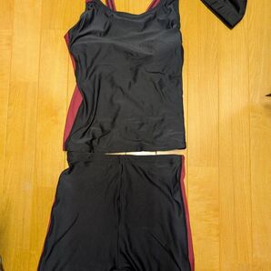 女性用セパレート水着 帽子付き カップ付き