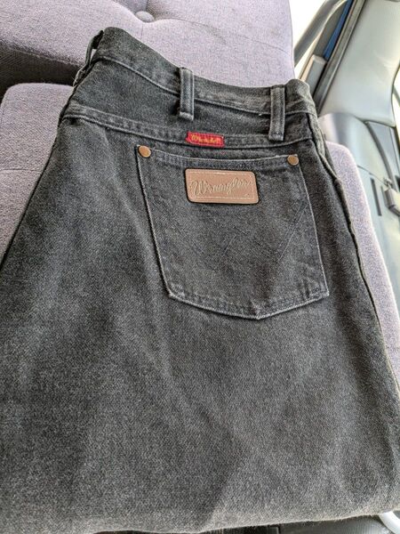 wranglerブラックデニムsize34USA製