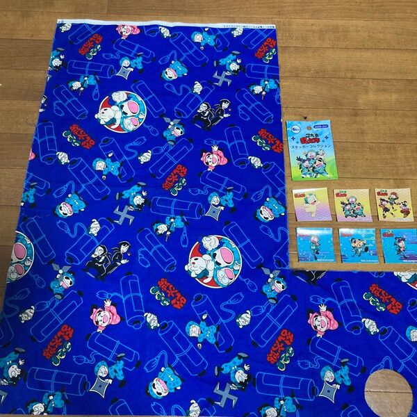 忍たま乱太郎 はぎれ 布 キリ丸 シール ステッカー 生地 土井先生 レア ハンドメイド グッズ 手作り