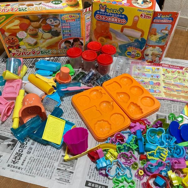 アンパンマン ねんどベーカリー どうぶつお道具セット おもちゃ 粘土 型 幼稚園 パン屋 ハンバーガー 知育玩具 セット 大量