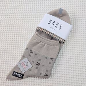 DAKS メンズソックス ガーゼ編み ベージュ 24〜26cm プレミアムフィット
