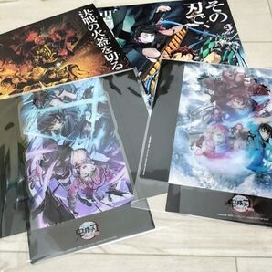 鬼滅の刃劇場版 特別編集版 刀鍛冶の里編 敵襲編&繋いだ絆編 キービジュアルクリアスタンド各1枚 フライヤー2種計4点セット