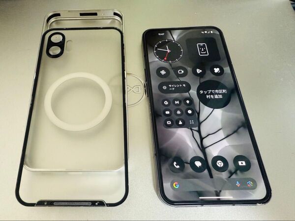 Android Nothing Phone (1) 128GB ブラック 本体 SIMフリー 中古品 ハードケース付き