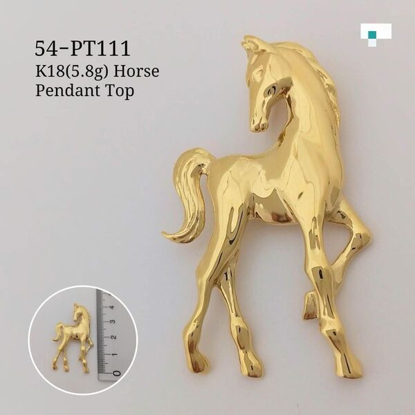 K18金(5gアップ) Horse Pendant Top ペンダントのみ