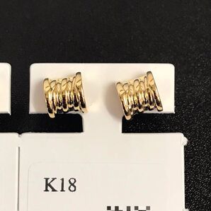 K18金アクセサリー イヤリング ピアス カフス ゴールド