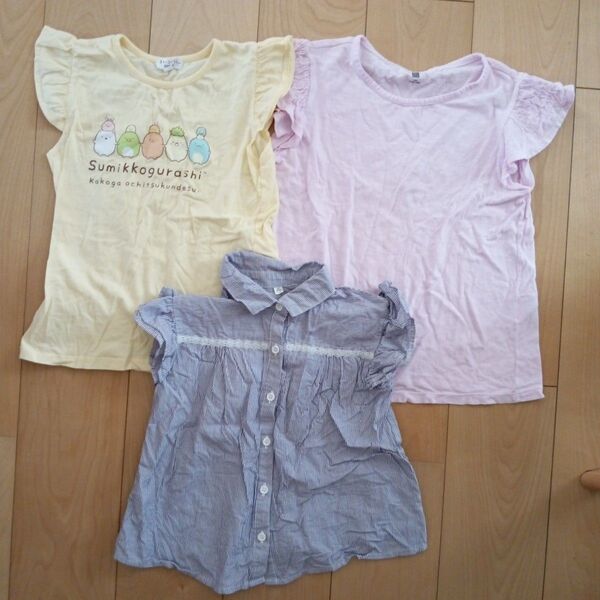 すみっこぐらし Tシャツ 3点セット 140cm 半袖 トップス 女の子