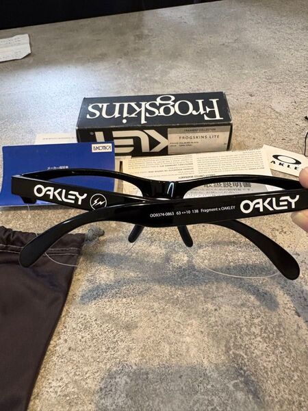 Oakley fragment design Frogskin Lite フロッグスキン ライト フラグメント クリアレンズ