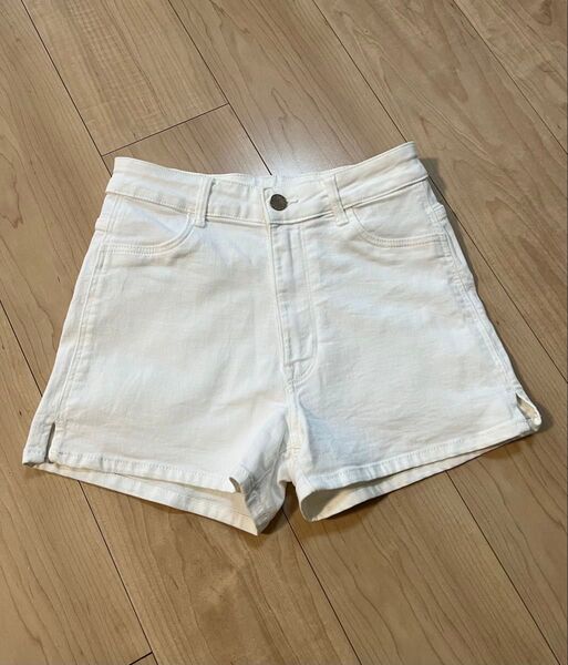 白 ショートパンツ デニムパンツ ホワイト H&M