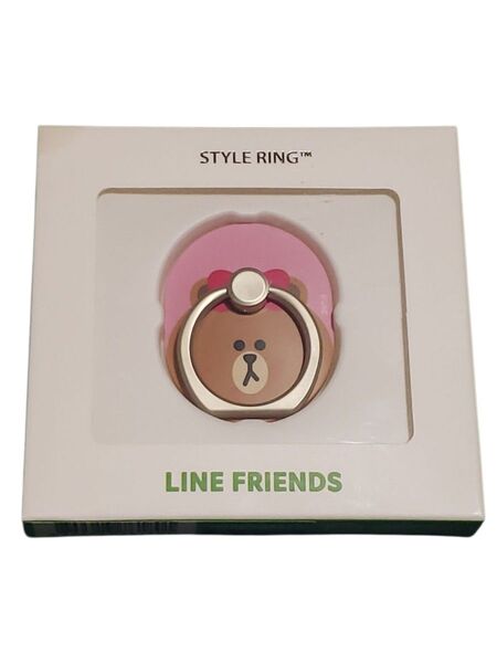 スマホリング LINE FRIENDS フィンガーリング 落下防止 スタンド機能