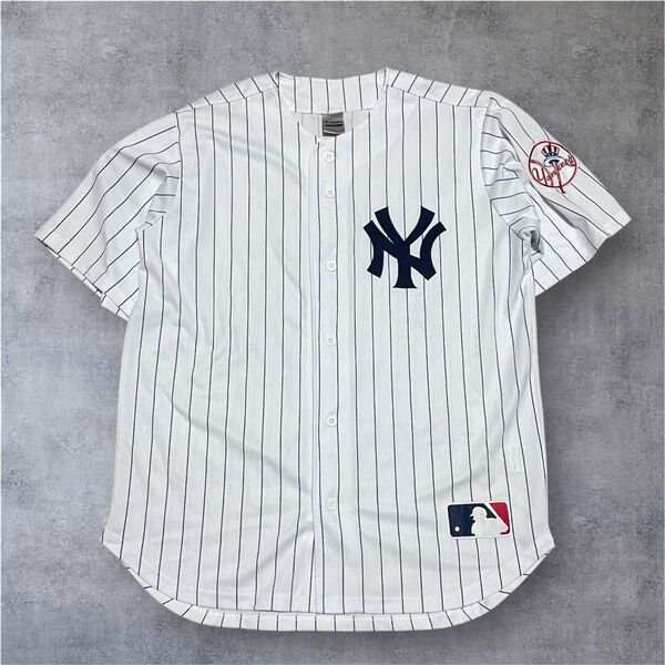 fanatics ファナティクス ヤンキース ベースボールシャツ ユニフォーム Lサイズ y2k