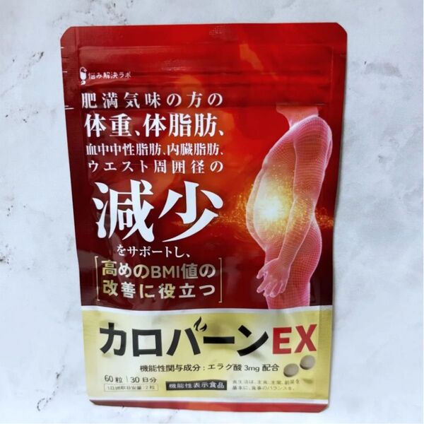 カロバーンEX 肥満 体重 体脂肪 血中中性脂肪 内臓脂肪 ウエスト周囲径減少サポート BMI ダイエット エラグ酸