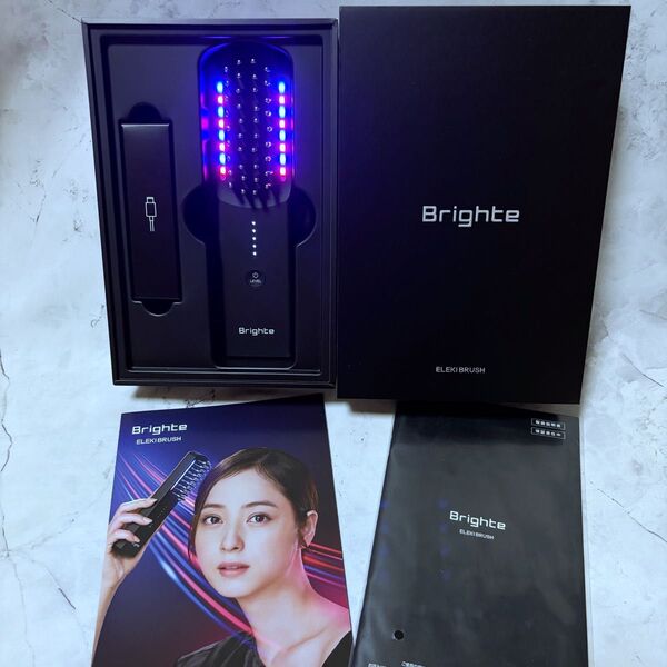 BRIGHTE エレキブラシ ブラシ型美顔器 ELEKI BRUSH BRT-FS14 リフトアップ 電気ブラシ EMS