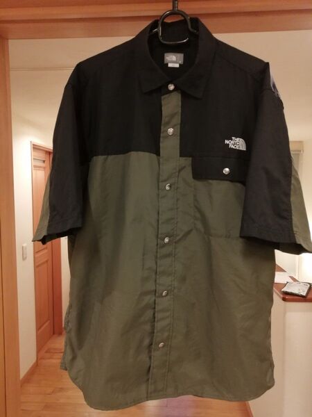 美品 THE NORTH FACE ヌプシシャツ NR22331 ノースフェイス 半袖 ニュートープ メンズM