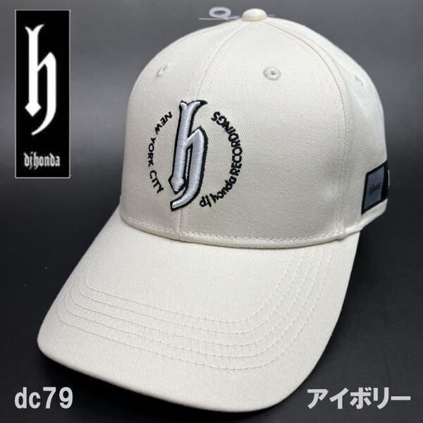 アイボリー djhonda djホンダ キャップ DC79 コットン100 帽子メンズ レディース