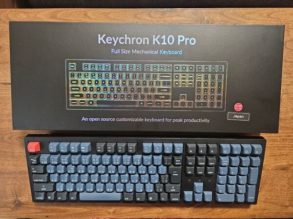 Keychron k10 pro メカニカルキーボード 赤軸 JIS配列 ワイヤレス