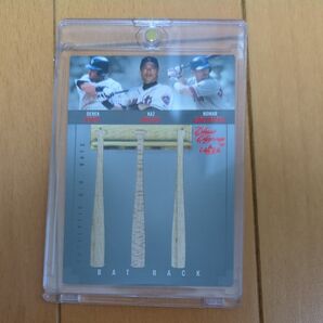 中古 フレアー 2004 MLB バットカード デレク・ジーター 松井稼頭央 ガルシアパーラ シリアルナンバー 24/50