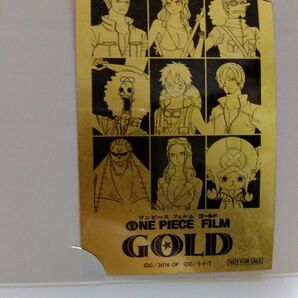 #超貴重.非売品・ ワンピースフィルムゴールド A賞 金箔カード