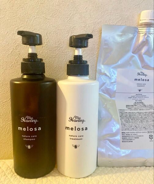 My Honey melosa シャンプー&トリートメントセット 詰め替え用トリートメント付き