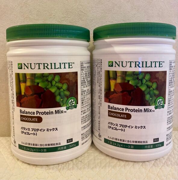 2個セット Nutrilite バランス プロテイン ミックス チョコレート 500g