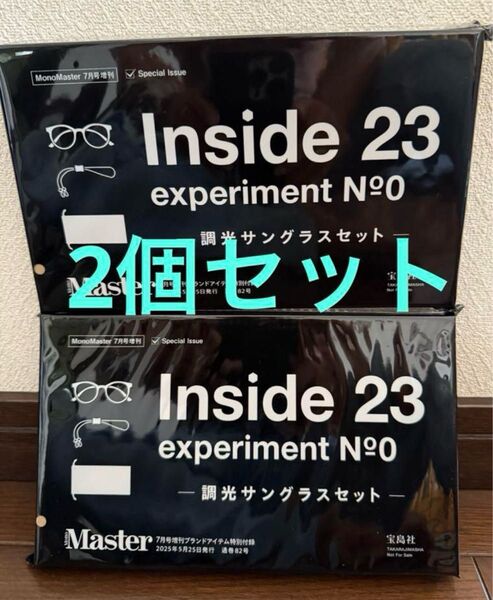 MonoMaster 7月号増刊付録 調光サングラス 2個セット