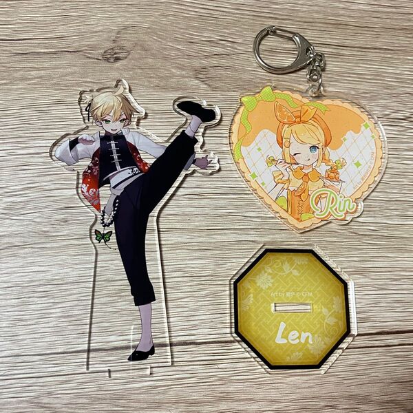 39culture 鏡音レン 鏡音リン アクリルキーホルダー アクリルスタンド 2024 チャイナ スイーツ アクスタ