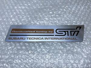  unused! that time thing STI metal emblem the first period 1990 year Subaru Technica Impreza GC8 RA 22B WRX WRC EJ20 aero Legacy restore etc. 