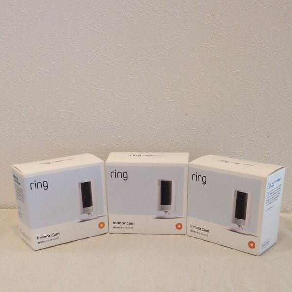 【3個セット】Ring Indoor Cam 第2世代セキュリティカメラ 未使用品と中古品