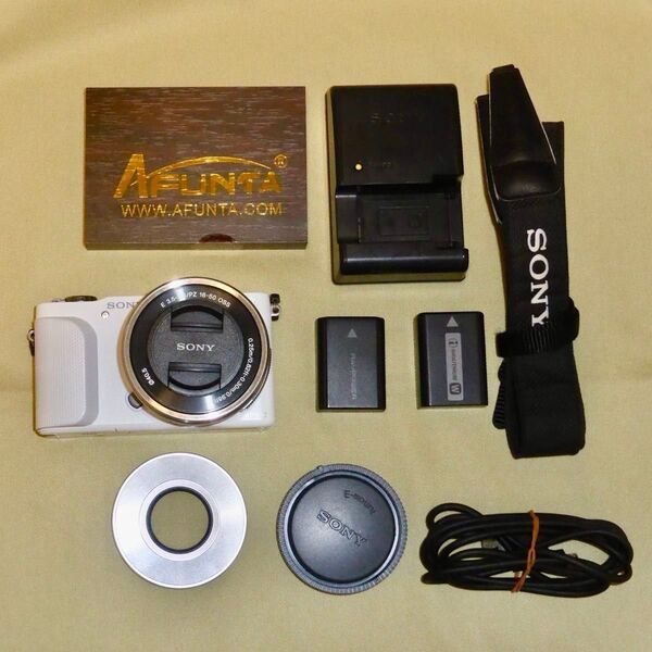 ソニー SONY ミラーレス一眼カメラ NEX-3N パワーズームレンズキット オートキャップ ボディに訳あり