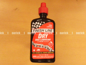 FINISH LINE ドライ バイク ルブリカント 120ml ルブ フィニッシュライン 赤ボトル Dry Bike Lubricant ポイント消化にも ドライルブ