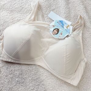 新品 5L おかだゆり 着痩せ ブラジャー しまむら 大きいサイズ ベージュ ノンワイヤー