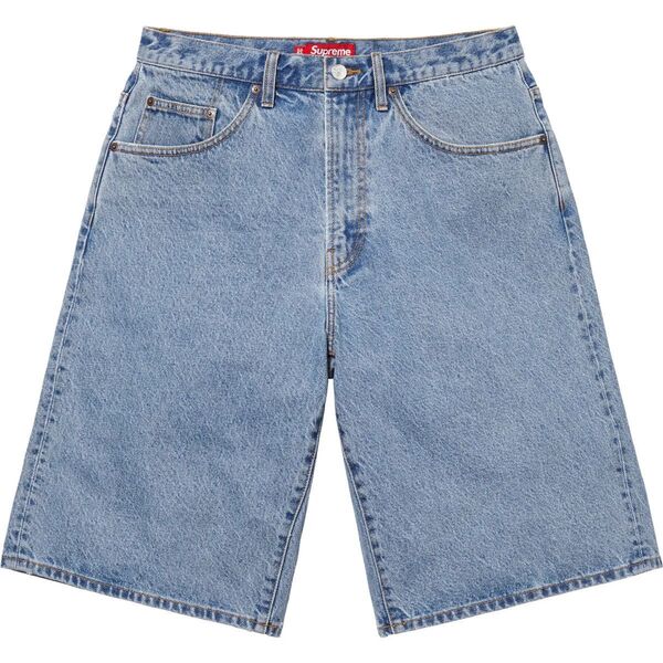 Supreme Baggy Denim Short Washed Indigo 30