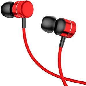 Baseus Encok 有線イヤホン H04 レッド 新品未開封
