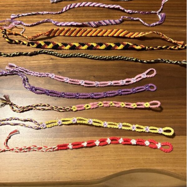 ミサンガ 10セット まとめ売り ハンドメイド ブレスレット カラフル