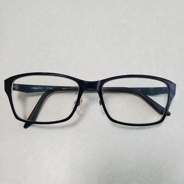 眼鏡市場 FREEFiT 大きめ眼鏡 FFT-064 ブルー