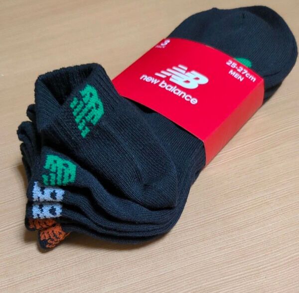 new balance ニューバランス メンズソックス 紳士靴下 3足セット ブラック