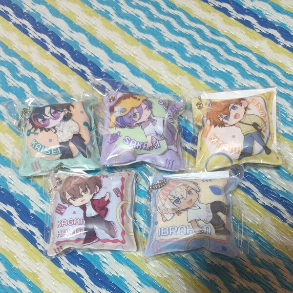 にじさんじ くら寿司コラボ クッションチャーム 魁星 榊ネス 北見遊征 加賀美ハヤト イブラヒム