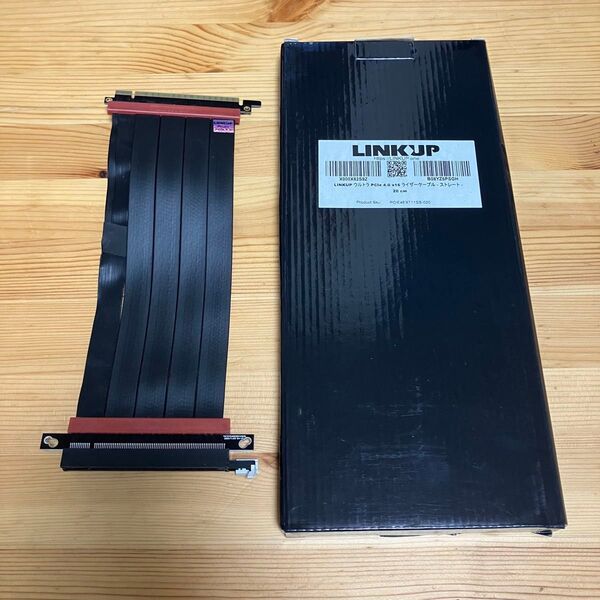 LINKUP PCIe 4.0 ライザーケーブル ストレート 20cm