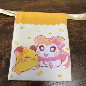ハム太郎 セリア 巾着 マフラーちゃん&ちび丸ちゃん