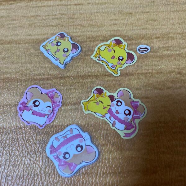 マフラーちゃん ちび丸ちゃん ハム太郎 ぷっくりシール ステッカー