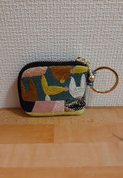 ミナペルホネンポーチL字ミニミニ ハンドメイド ハギレ