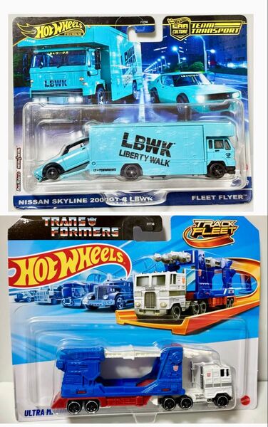 ホットウィール (2点)スカイライン2000 GT-R LBWK & ウルトラマグナス (シワあり)トランスフォーマー