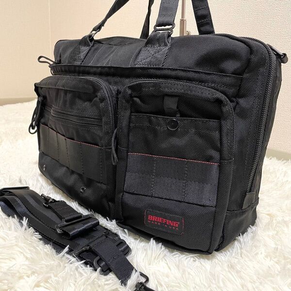 【ショルダー紐極美品】ブリーフィング ネオ B4 ライナー ビジネスバッグ ブラック 2way BRIEFING