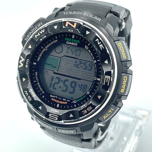CASIO カシオ PRO TREK プロトレック 腕時計 デジタル ソーラー ブラック PRW-2500-1JF