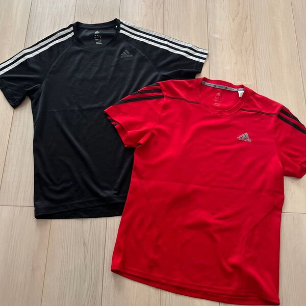 adidas スポーツTシャツ2枚セット
