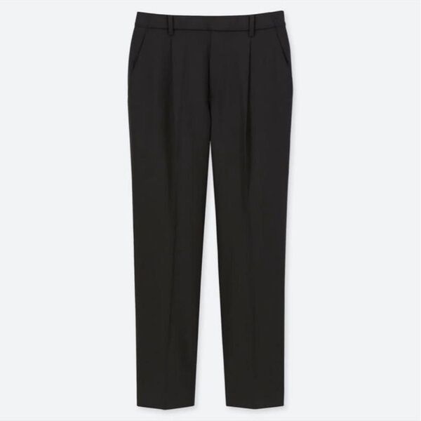 【美品】UNIQLO ユニクロ EZYタックアンクルパンツ M 黒 ブラック