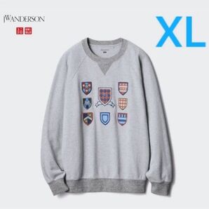 完売! ユニクロ JW ANDERSON コラボ スウェットシャツ XL 未使用 JWアンダーソン グレー
