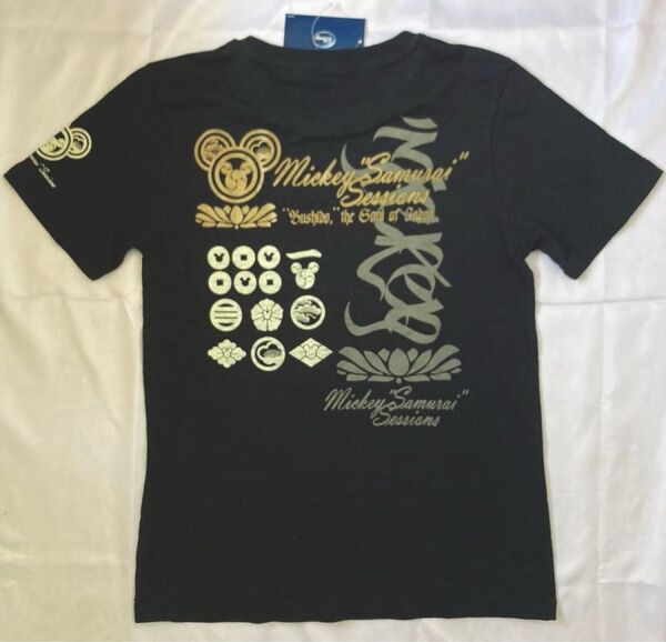 超レア! ディズニー ミッキー マウス 和柄Tシャツ M ブラック 未使用 サムライバージョン 侍