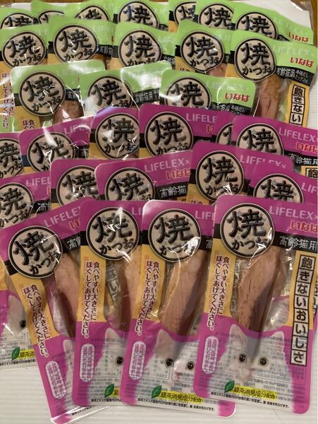 いなば高齢猫用 焼きかつお2種 計30本