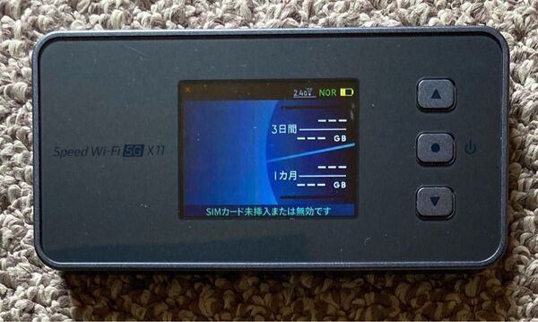 Speed Wi-Fi 5G X11★モバイルルーター 中古品