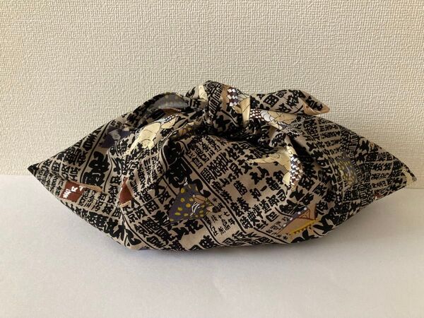 あずま袋(878)相撲番付柄 お弁当袋 内袋 ハンドメイド
